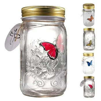 Коллекция Butterfly Mason Jar Светодиодная анимированная Бабочка в банке, Порхающая Романтическая коллекция, Новинка, Подарочная коллекция Butterfly
