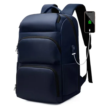 Большой Емкости, Расширяемый Мужской Рюкзак, Зарядка через USB, Мужской 17-дюймовый Рюкзак Для Ноутбука, Водонепроницаемый Рюкзак Для Деловых Путешествий, Багажная Сумка
