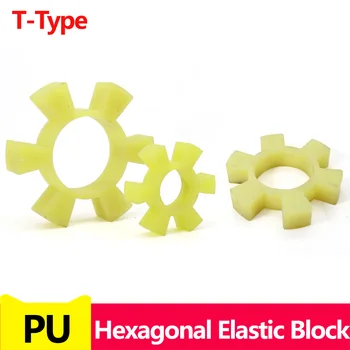 T45, T50, T60, T95-T210 Полиуретановый шестиугольный эластичный блок, соединительная подушка, Т-образный цветок сливы, шестиугольные резиновые прокладки