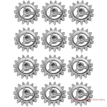 Комплект из 12 прочных зубчатых колес Термостойкая сменная шестерня Автоматическое вращающееся мини-колесо для барбекю 95AC