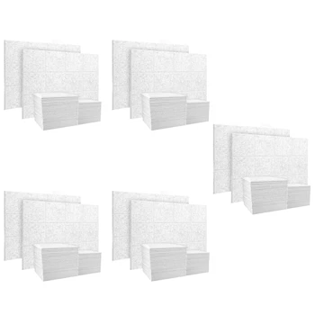 100 упаковок акустических панелей Шумоглушающие панели, звукоизоляционная плитка со скошенными краями Для декора стен и акустической обработки