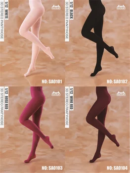 3D Чулки Shereo в масштабе 1/12, женские сексуальные носки в сетку, бесшовные колготки, обтягивающие брюки для 6-дюймовой фигурки, одежда-игрушка