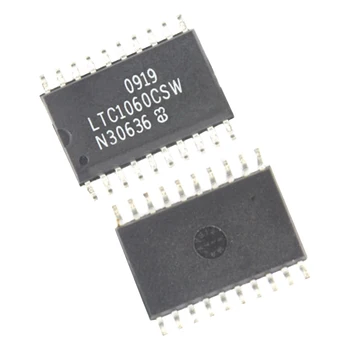 LTC1060CSW, двойной SW-колпачок с активным фильтром, 4-й заказ, 20-контактный SOIC W с частотой 20 кГц (1 шт.)
