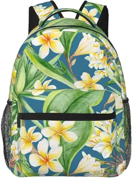 Рюкзак с цветочным рисунком Гавайской пальмы, милые сумки для книг, сумка для ноутбука, сумки через плечо, походный рюкзак для кемпинга для мужчин и женщин