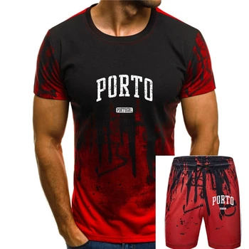 Качественные футболки для мужчин, футболка с круглым вырезом и коротким рукавом с принтом, футболка Porto Portugal