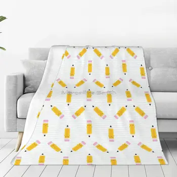 Одеяло Happy Kawaii Pencils, Покрывало На кровать, Мягкое Аниме-одеяло, диван-кровать