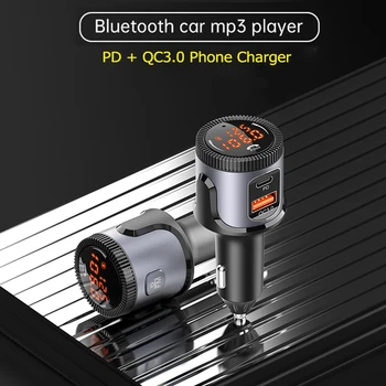 Kebidumei QC3.0 Быстрое Автомобильное Зарядное Устройство Bluetooth 5,0 FM-передатчик Беспроводной Комплект Громкой связи Автомобильный Модулятор USB Флэш-накопитель MP3-плеер