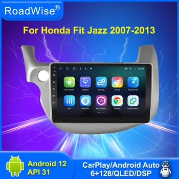 Android 12 Автомобильный Радиоприемник Мультимедиа Carplay Для HONDA FIT JAZZ 2007 2008 2009 2010 2012 2013 2014 4G Wifi Navi GPS DVD DSP Авторадио