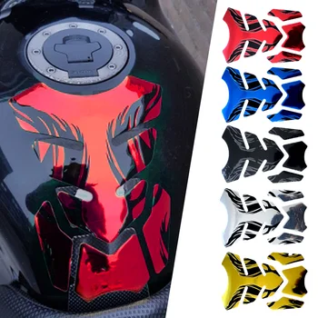 3d Универсальная защитная наклейка для бака мотоцикла с пламенем для Yamaha Honda Kawasaki Ktm Bmw Ducati Suzuki