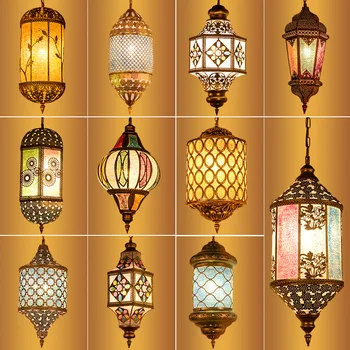 Современные тайские подвесные светодиодные светильники TYLA, Креативный декор в виде фонарей из Юго-Восточной Азии, Подвесной потолочный светильник для дома, столовой, спальни