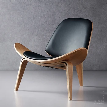 Стул скандинавского дизайна, стул с улыбающейся раковиной, простой диван, кресло для отдыха, мебель для гостиной
