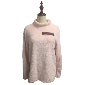 Женский флисовый пуловер, свитер с воротником-стойкой, теплая зимняя верхняя одежда для мужчин на повседневную работу и путешествия