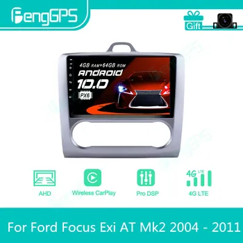 Для Ford Focus Exi AT Mk2 2004-2011 Android Автомобильный Радиоприемник Стерео Мультимедийный Плеер 2 Din Авторадио GPS Навигация Экран устройства PX6