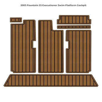 2005 Fountain 35 Executioner Платформа для плавания, коврик для кокпита, лодка из пеноматериала EVA, коврик для пола