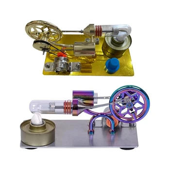 Низкотемпературный генератор двигателя Стирлинга Настольные модели Обучающая игрушечная модель двигателя Стирлинга Паровая тепловая обучающая модель