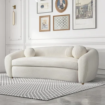 Минималистичные модульные диваны для гостиной, Расслабляющие взрослых, Эргономичный Большой белый диван-кресло, Уникальная мебель для дома в салоне