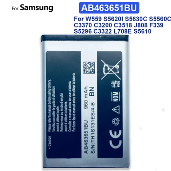 Аккумулятор AB463651BU Для Samsung W559 S5620I S5630C S5560C C3370 C3200 C3518 J808 F339 S5296 C3322 GT-C3530 S5610