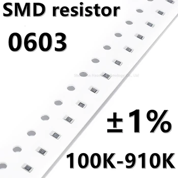 (100шт) 0603 1% SMD резистор 100 110 120 130 150 180 200 220 240 270 300 360 390 430 470 K 510K 560K 620K 680K 750K 820K 910K
