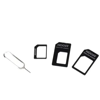 4 в 1 Преобразование Nano SIM-карты в Micro Стандартный адаптер для iPhone Samsung 4G LTE USB Беспроводной маршрутизатор