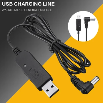 USB Кабель Зарядного Устройства с Индикаторной Лампой Подходит Для Портативной Рации Baofeng BF-F8HP UV-82HP UV-5X3 UV-5R UV-5RA Радио USB Кабель Для Зарядки