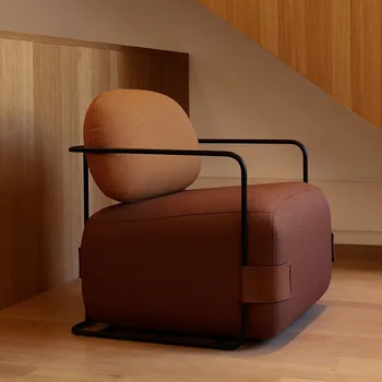Квартира Спальня Кабинет Студия с проживанием в семье На двоих Небольшой диван для отдыха Nordic Light Роскошный Односпальный диван-кресло