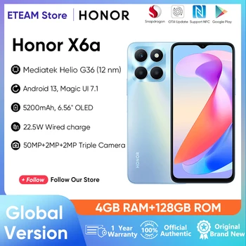 Оригинальный Honor X6a Глобальная версия 6,56 