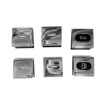1 комплект Кнопки переключения окна автомобиля, газовый дверной выключатель, накладка для Bentley Continental GT 2004-2017, Стеклоподъемник с электроприводом, хром