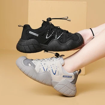 Женские кроссовки для пеших прогулок Tide Trend Для студенток, спортивная обувь для бега по тропе, Повседневная обувь с толстой подошвой для девочек