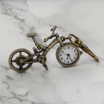 Персонализированный Креативный Винтажный Дизайн Велосипеда Брелок Часы Для Детей Аксессуар Цепочка Часов Карманные Часы