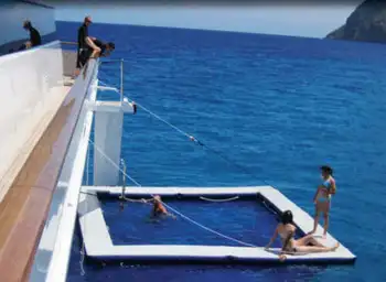 Портативный надувной бассейн для яхт, надувной плавающий бассейн в океане, море