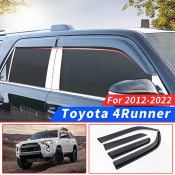 Для 2012-2021 Toyota 4Runner TRD Off Road Pro Sport SR5 Premium 5th Аксессуары Для Внешней Отделки Бокового окна автомобиля с дождевым козырьком