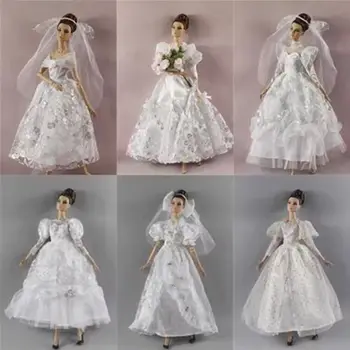 Модная кукла Свадебное платье 2023 Новейшая повседневная одежда ручной работы Одежда принцессы для девочек Аксессуары для кукол 30 см Кукла
