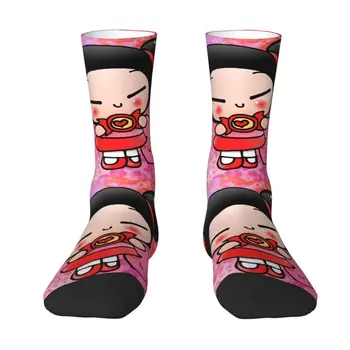 Носки Funny Love Pucca Dress Socks Мужские и женские теплые модные носки Manga Crew Socks