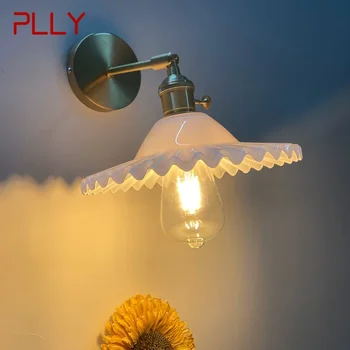 Настенный светильник PLLY Nordic из латуни, прикроватная лампа для гостиной, спальни, современный гостиничный коридор, настенный светильник для прихожей