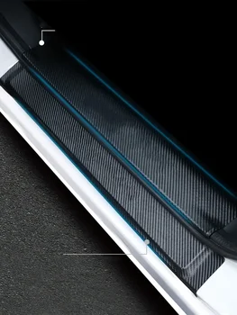 Lsrtw2017 Наклейка на дверь автомобиля из углеродного волокна, Пороговый коврик для Toyota Sienna 2015 2016 2017 2018 2019 2020 Xl30 Auto