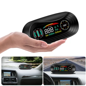 Сигнализация превышения скорости КМ / ч, Спидометр, автомобильный головной дисплей, экран 5,2 дюйма, Цифровые датчики GPS HUD, Аксессуары для автоэлектроники