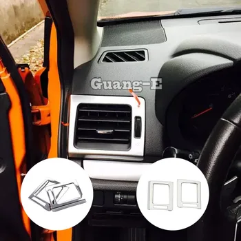 Автомобильный ABS Хром для Subaru Forester 2013 2014 2015 2016 2017 2018 Вентиляционное отверстие на выходе кондиционера для укладки Гарнир Крышка Рамка Отделка