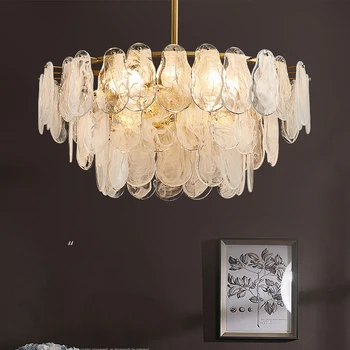Светодиодная постмодернистская художественная Стеклянная Железная Золотая потолочная люстра Подвесной светильник Lampen Lustre для гостиной Vila