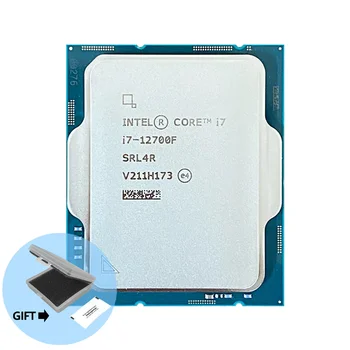 Процессор Core i7-12700F i7 12700F, 2,1 ГГц, двенадцатиядерный, двадцать потоков, процессор 10 нм, L3 = 25 Мб, 65 Вт, LGA 1700
