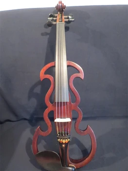 Электрическая скрипка SONG Brand brown streamline с 5 струнами 4/4, массив дерева # 11447