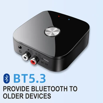 Bluetooth-совместимый Приемник RCA NFC 5,3 HD 3,5 мм Разъем Aux Беспроводной Адаптер Музыка Для ТВ Автомобиля 2RCA BT5.3 Адаптер Аудиоприемника