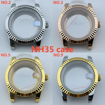 Мужские часы из сапфирового стекла с корпусом NH35 36 мм/39 мм для часов с механизмом NH35/NH36, аксессуары для часов, инструмент для ремонта