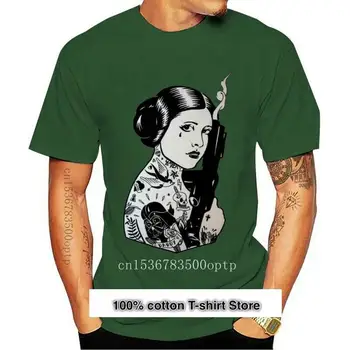 Camiseta de algodón para hombre, camisa Popular de princesa Leia, Retro, Vintage, fresca, blanca o gris, nueva