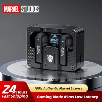 Игровые наушники Disney Marvel TWS IronMan Черная Пантера Капитан Америка Беспроводные наушники Bluetooth 5.3 с низкой задержкой