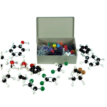 Набор Молекулярных Моделей Из 444 Частей Неорганическая И Органическая Химия, Как Показано На рисунке PP Science Atoms Молекулярные Модели, Кодирующие Атомы Для Детей