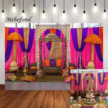 Фон для фотосъемки Mehofond Индийская свадьба, Марокканский фон, Вечеринка 