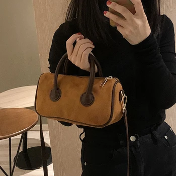 Женская маленькая сумочка, классический клатч-бочонок, роскошные сумки через плечо с бочкообразным дизайном, повседневная мини-сумка для молодых женщин