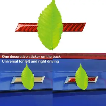 Наклейка с логотипом, блестящая поверхность, Защита от царапин, углеродное волокно, Красная наклейка с логотипом на задней двери багажника для Camaro 2017 2019