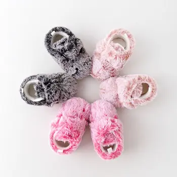 Детская зимняя обувь, мягкая высококачественная противоскользящая подошва TPR, теплая внутри, обувь для новорожденных Мальчиков и девочек 0-9-18 месяцев