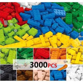 250-3000 г Строительные Блоки DIYCreative Bricks, Совместимые С Классическими Кирпичами Inglys, Объемная Базовая Пластина, Развивающая Игрушка Для Детей